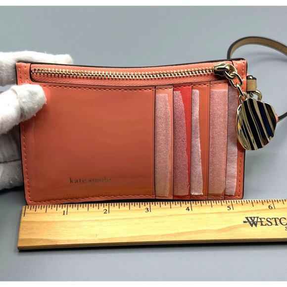 Kate Spade KL570 Snack Time Embossed Card Case Wristlet Wallet Potato Chip Bag - Picture 9 of 11